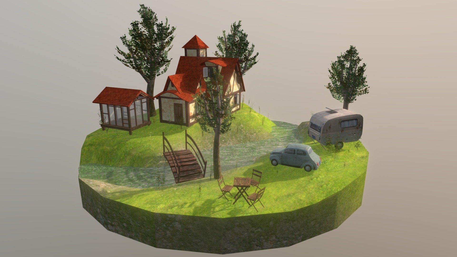 Grandma's House diorama - DAE final