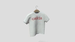 CC0 - Shirt On Hanger neck, wooden, tshirt, cloth, shirt, household, other, rack, fashion, urban, hook, clothes, store, display, dress, casual, wear, cc0, menswear, publicdomain, sportswear, character, lowpoly, free, sport, clothing, gameready, bigcheese, casualwear