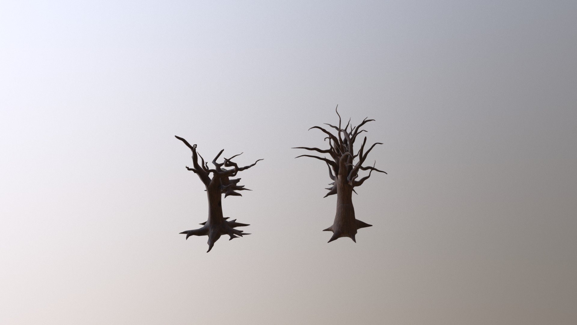 4 trees to put in the final scene