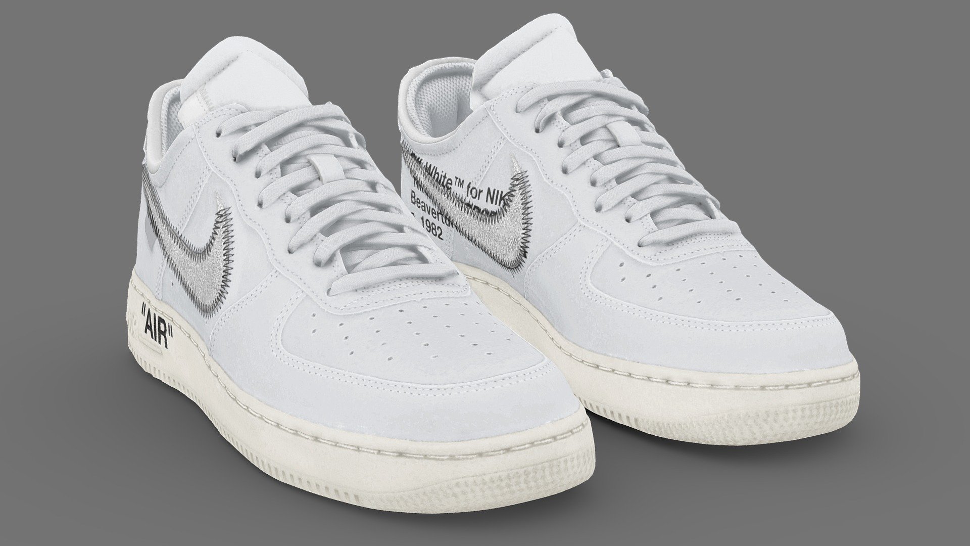 A Very Detailed scanned shoes with High-Quality .Reay to use in virtual try on project.

The Mesh is UV unwrapped.

4096x4096 difuse map Texture Maps jpg format，in the compressed file rar.

The textures is lighting baked,the texture is uploaded to preview images.

File contains :

FBX .OBJ .stl.collada(dae).Maya2019,Difuse map Texture(jpg format).

If you want to change the colorway of the shoes, it is easy to do with photopshop. If you want to change the colorway or decrease the polycourt ,I am willing to do it.

This is a professional scanning agency, if you want any other shoes, Don't hesitate to tell me.It will helps a lot.we are available for custom shoes scan.

Don't forget to check my other sneakers,Have a nice day：）