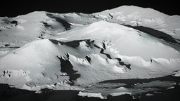 Moon Landscape - (World Machine) (3) world, planet, moon, terrain, lunar, future, mountain, sand, star, crater
