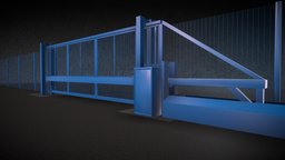IWA 14 Terra G8 Sliding Cantilevered Gate gate, sliding, security, frontier, terra, pitts, cantilevered, iwa14, anti-terrorist