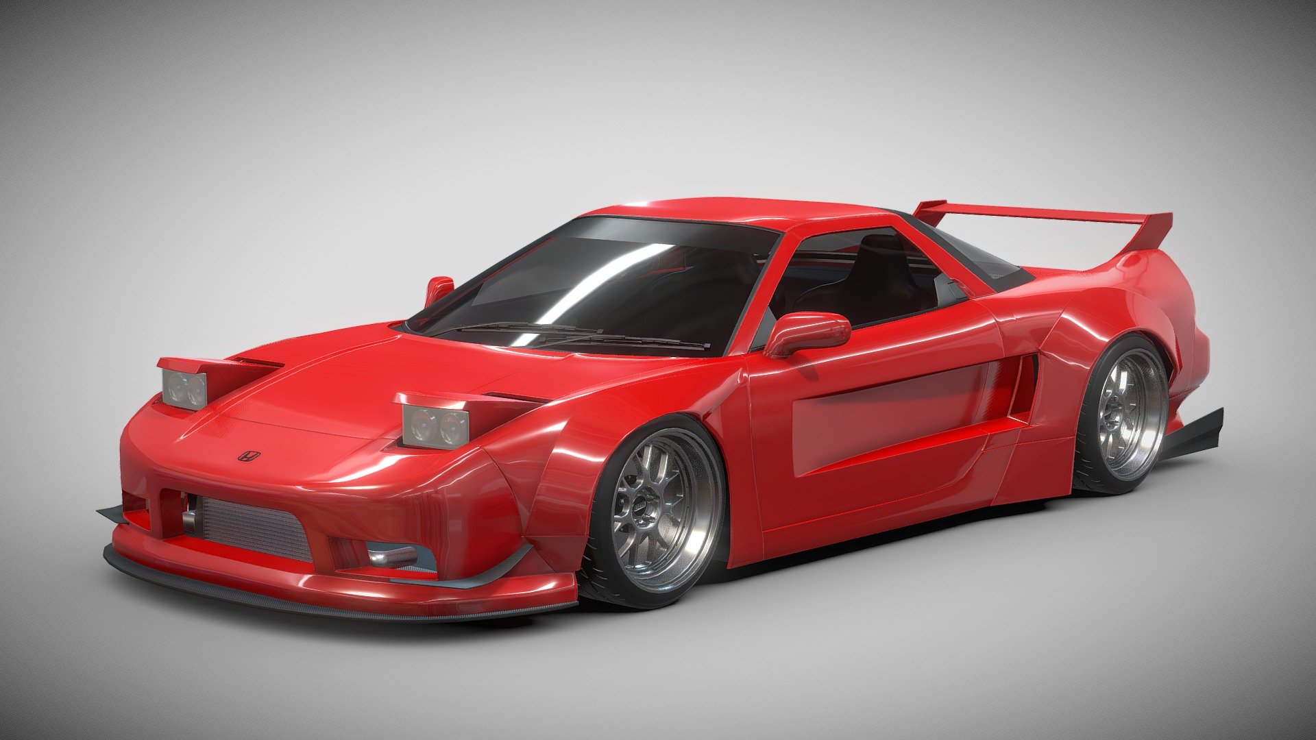 Maybe some of you, especially car lovers, must be familiar when you hear the Honda NSX, especially the first generation car in 1990.

And I have built this car, then I modified it in several parts. And I'm also inspired by Liberty Walk, in modifying the model I've made. So don't be surprised if some of you find that there are several parts that are almost similar to the original Honda NSX Liberty Walk car that exists in the real world.

Thank you
