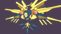 Raidraptor Ultimate Falcon (YuGiOh Fanart) fanart, bird, robotic, falcon, manga, machine, yugioh, yu-gi-oh, winged, ultimate, npr, blender3d, stylized, anime, bnpr, raidraptor, ultimatefalcon