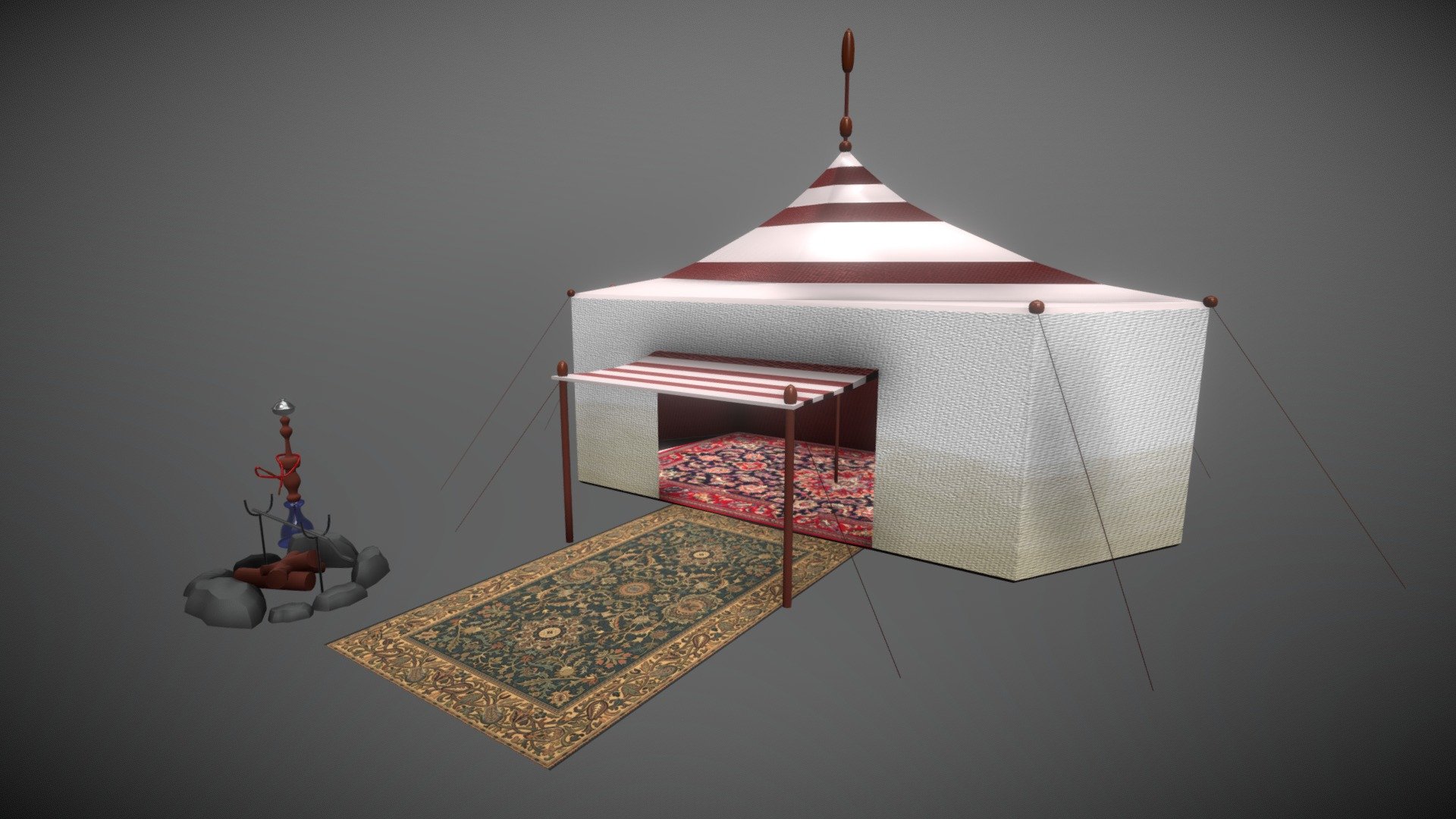 Lowpoly 3D models available for download. ready for animation, games and VR / AR projects. Available in any file format including FBX, OBJ, MAX, 3DS, C4D. recommended for game projects .
included hookah and fireplace.

Cheers mate!