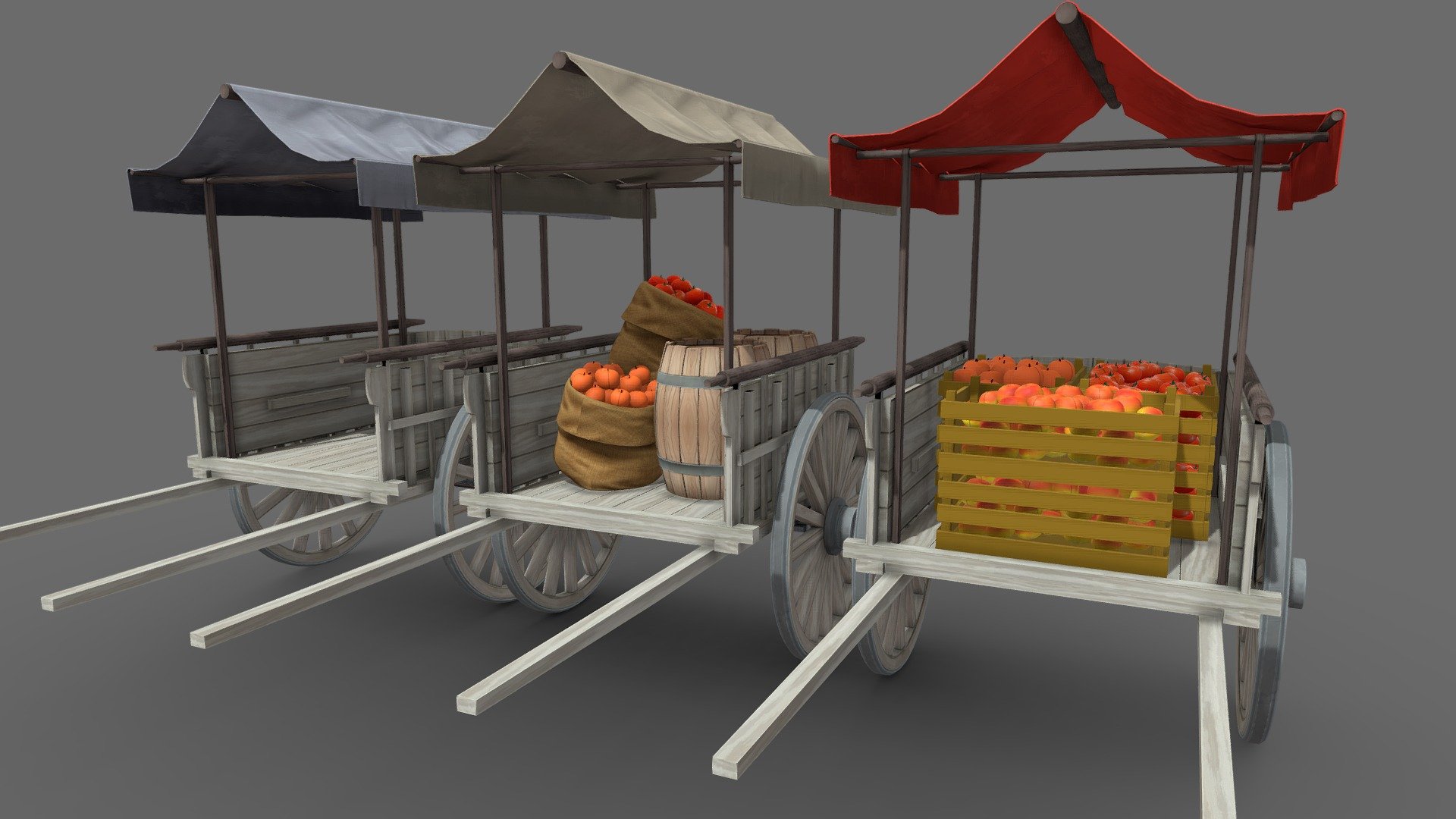 Old Cart

Files :




Blender 3.6

Fbx

Obj

Gltf

Usdz

7 PBR_Materials

35 Textures _ 4k .png (Color, Specular, Roughness, Normals, AO)

Unit system is set to metric(m). The dimensions are real

No hdri lighting

VIDEO : https://youtu.be/6ehlGSDic7M

Any questions or comments about the model, you can write to me. I will be happy to assist you :)
