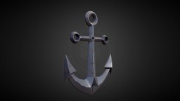 Anchor - Tutorial Included prop, vintage, transport, anchor, industry, ocean, shipping, old, substancepainter, substance, ship, sea