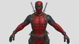 Deadpool 3d Marvel marvel, deadpool, 3d, blender, blender3d