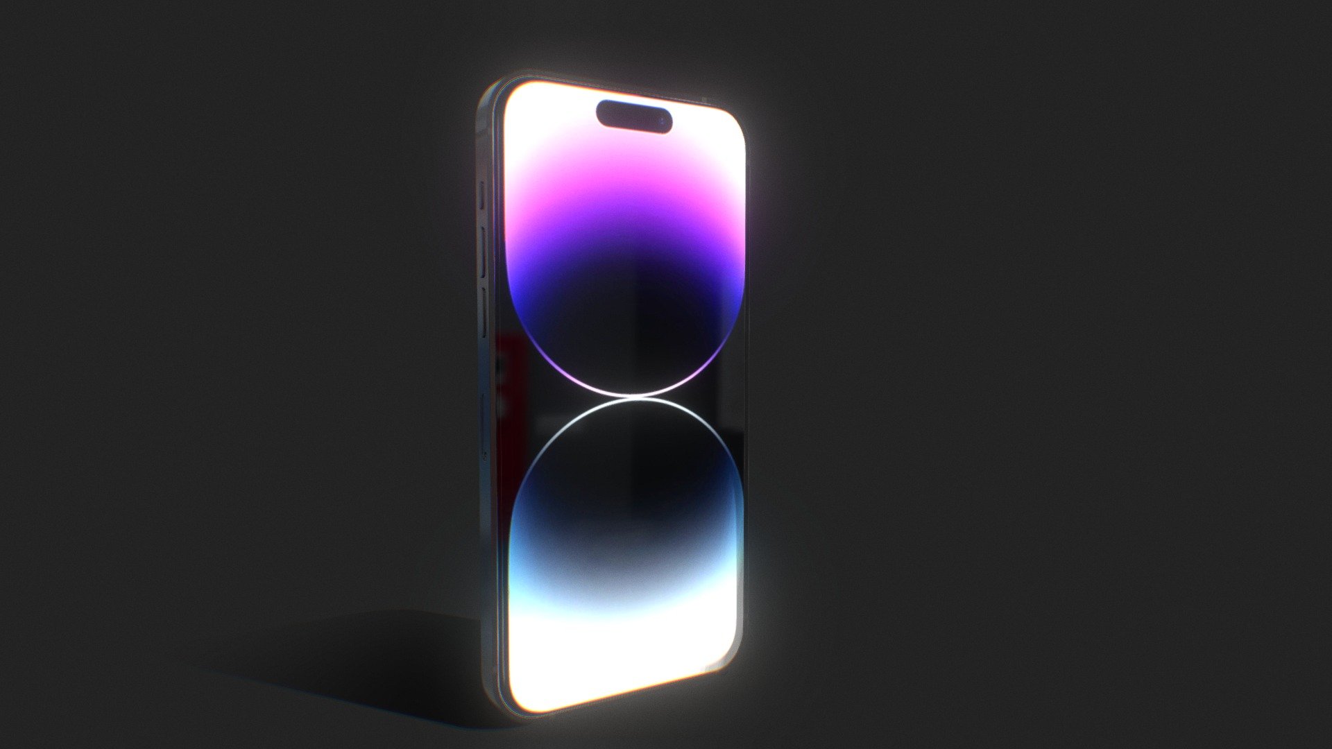 Apple iPhone 14 Pro Max (16th Gen)

This model I made it with Blender. I made it with actual size reference.
I include some file format (exported from Blender),texture, some sample render and also I include the lighting setup on the Blender file. 
Hopefully you enjoy it. 
Or, you can edit my model with your preferense easily.

Please like and share if you enjoy it.