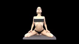 Female Scan - Sylph Artistic Pose 289 body, anatomy, muscle, engine, woman, flexible, realitycapture, character, girl, photogrammetry, asset, model, female, human, person, contortionist, noai, human-engine