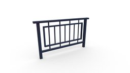 Street Fence - Bars fence, traffic, road, walkway, decorative, barrier, metal, bollard, footpath, city, street, wall