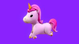 Just a Unicorn! unicorn, cute, walking, running, character, horse, animation