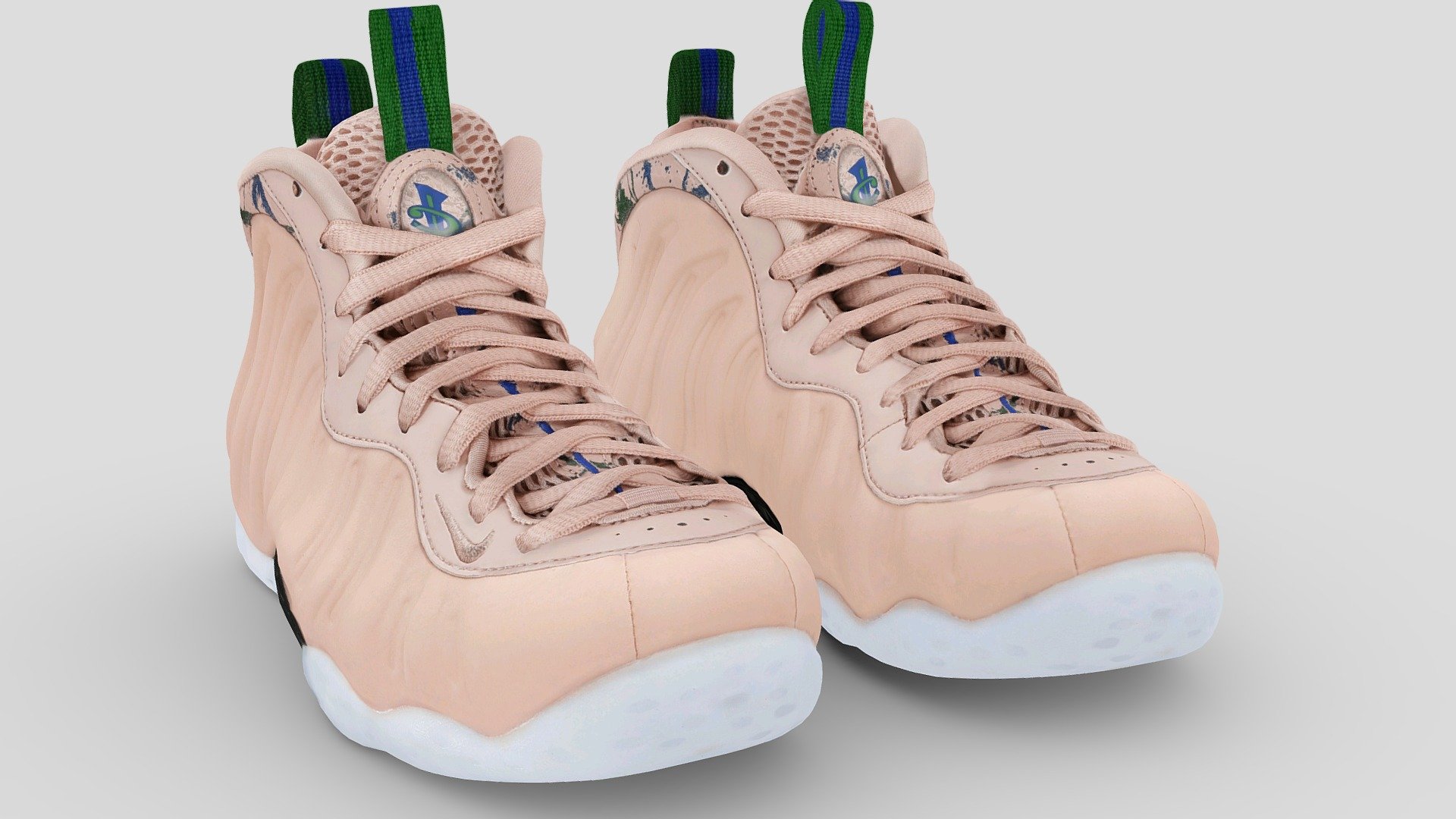 A Very Detailed scanned shoes with High-Quality .Reay to use in virtual try on project and game sim 4 or second life.

The Mesh is UV unwrapped.

4096x4096 difuse Texture Map jpg format，in the compressed file rar.

The textures is lighting baked,the texture is uploaded to preview images.

File contains :

FBX .OBJ .stl.collada(dae).Difuse map Texture(jpg format).

If you want to change the colorway of the shoes, it is easy to do it with photopshop. If you want to change the colorway or decrease the polycourt ,I am willing to do it.

This is a professional scanning agency, if you want any other shoes, Don't hesitate to tell me.It will helps a lot.we are available for custom shoes scan.

Don't forget to check my other sneakers,Have a nice day：）