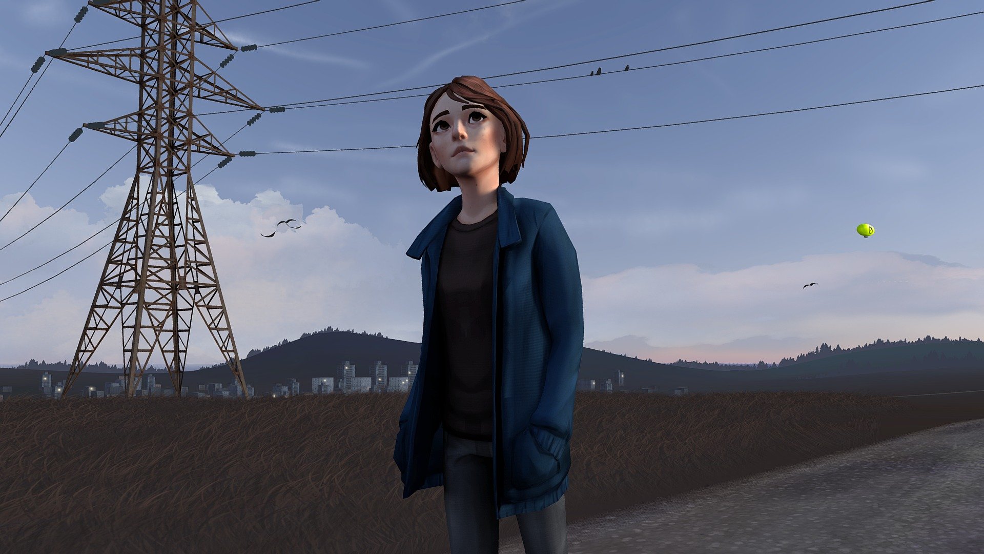 Made in collaboration with @coffe0wolf

Inspired by Aleks Five photo shoots.

Pylon textures are baked from @BiomassPhilosopher's PowerLines model.