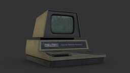 1970's Computer Terminal computer, pet, antique, old, commodore, beige, 1970s, terminal, lowpoly, gameasset, gameready, retrocomputer