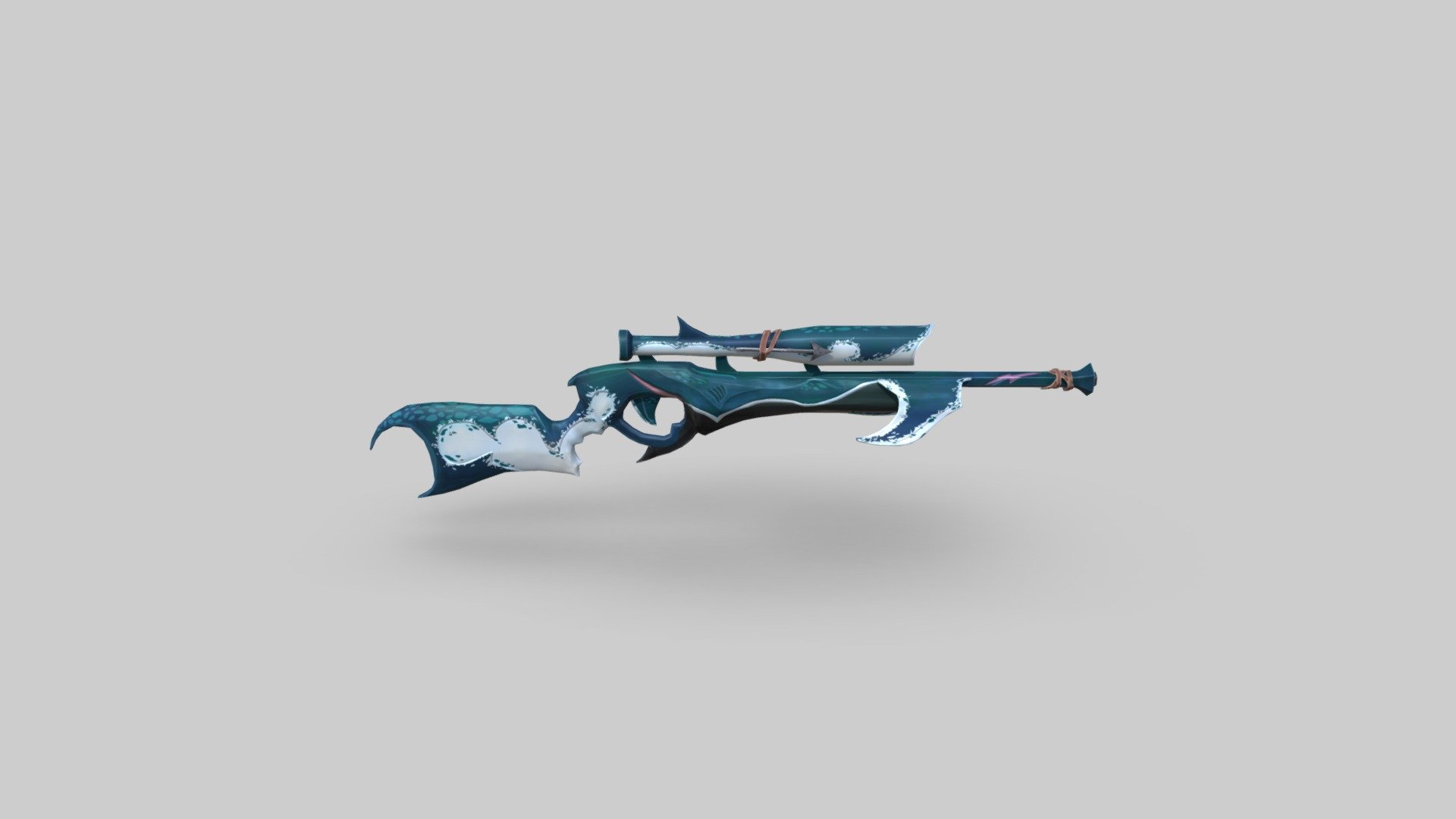 Shark Hunter Eye of Reach from Sea of Thieves based off a concept by u/anamelikeunfound on Reddit who posted on the sea of thieves reddit page which can be found here: https://www.reddit.com/r/Seaofthieves/comments/gjrpaz/drew_up_some_shark_hunter_weapons/

modified to add my own liking