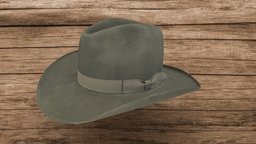 Western Cowboy Hat hat, cow, cowboy, western, realism, americana, pbr-texturing, pbr-game-ready, realitycapture, pbr, cowboy-hat, noai