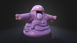Grimer Pokemon cute, pokemon, grimer, creature, stylized