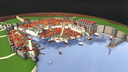 My DnD Map - Falkirk dnd, map, dungeons-and-dragons, sketchfabssr, city, fantasy