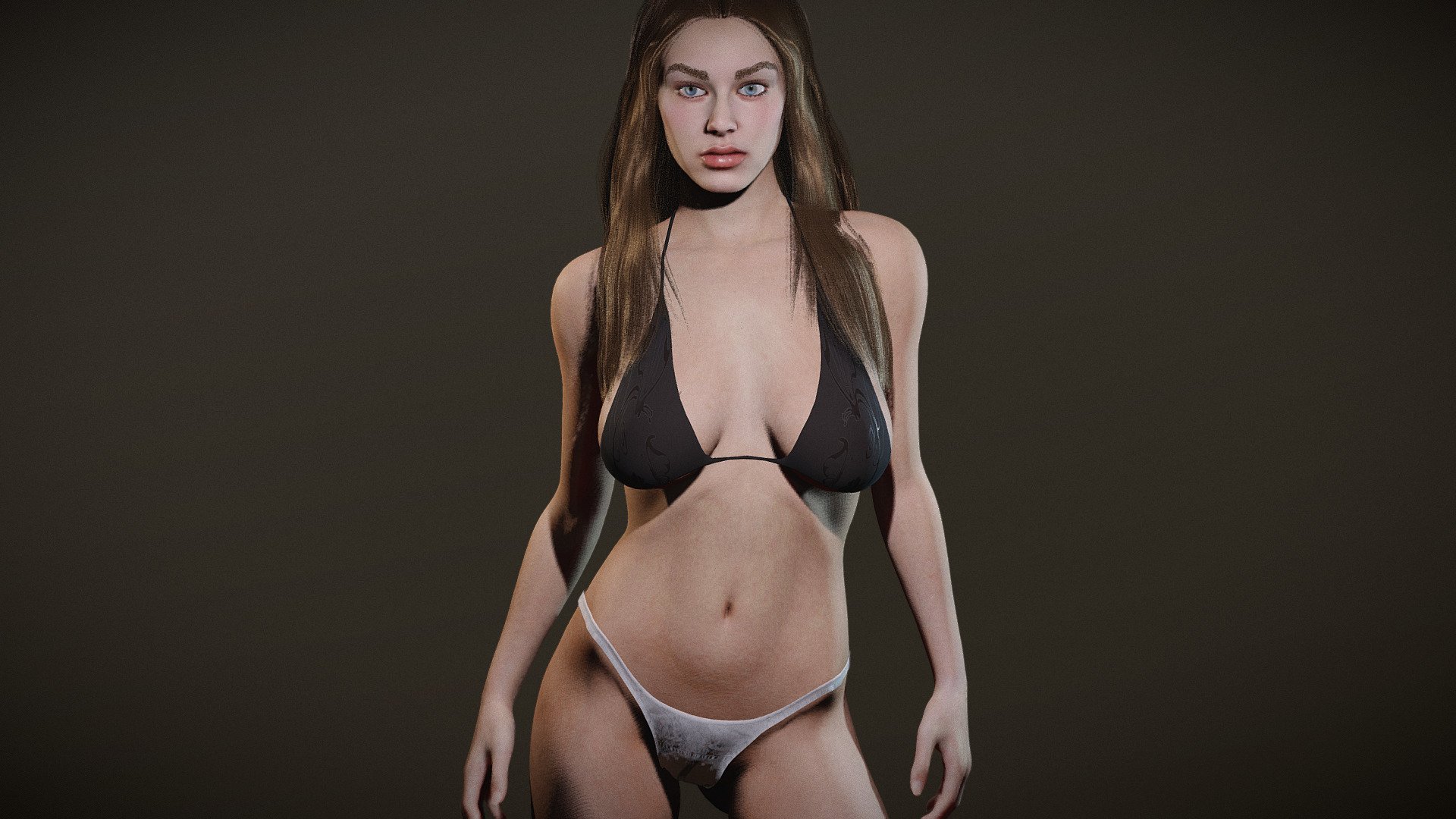 * PLEASE DOWNLOAD THE RAR INSIDE THE ADDITIONAL FILES!!!
Cute Female bikini woman girl super model. Rigged Body and face. Subsurface scattering. model in Blender file. Includes skin shaders and skin peach fur particles. Eevee and cycles. Mixamo bone names for animations.