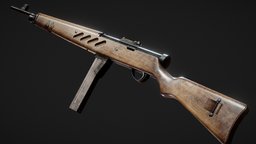 SIG MKMS - Saga of Tanya the Evil rifle, realistic, tanya, substancepainter, blender, gun, anime