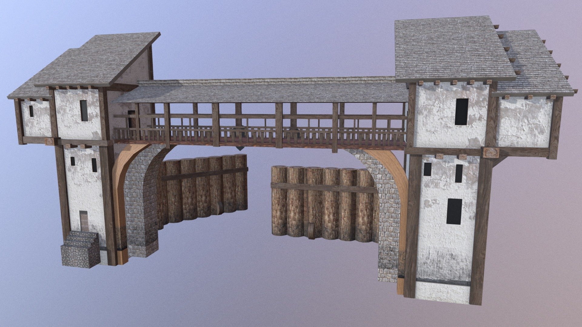 Medieval Gate
My first experience of texturing ( traditional texturing)