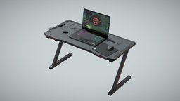Gaming Desk Pack mouse, gaming, pc, desk, pack, lol, desktop, headphones, gamer, notebook, leagueoflegends, pcgaming, mousepad, gamingroom, lowpoly, gameasset, gameready
