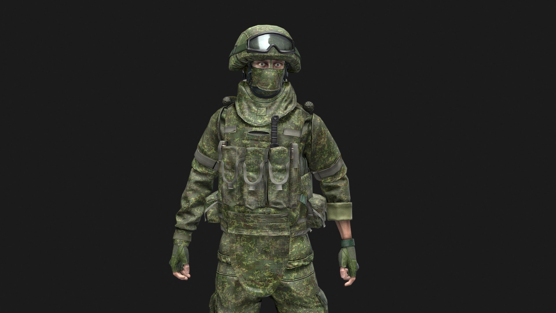 Low-Poly Soldier &ldquo;Ratnik