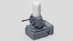 Phalanx CIWS modern, us, army, fps, unreal, aa, turret, carrier, defense, vr, anti, 4k, fbx, phalanx, nato, ciws, aset, weapon, unity, game, blender, pbr, military, air, usa, ship, gun, navy