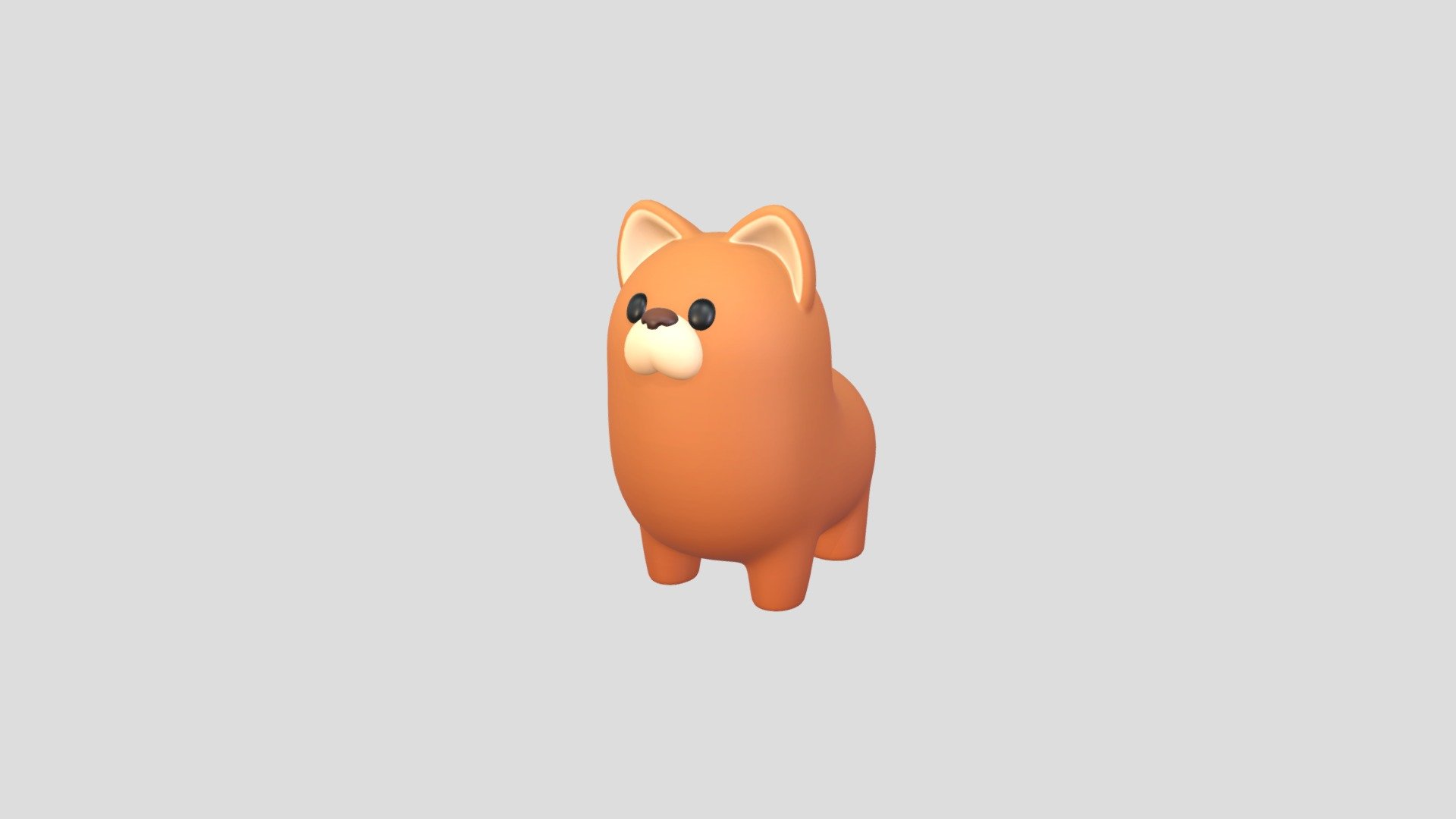 Cartoon Dog Character          

3d cartoon model.          


Ready for your Game, App, Animation, etc.          

File Format:          

-3ds Max 2023          

-FBX          

-STL          

-OBJ          
   


1,880 polygon  
   


PNG textures               

2048x2048 px               


- Albedo                        

- Roughness                         



Clean topology.