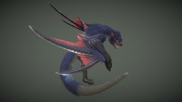 Nargacuga hunter, monsterhunter, monsterhunterworld, character, game, gameart, creature, monster