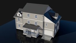 House Interior and Exterior 002 exterior, residential, familyhome, realestate, real-time-model, real-estate, house, interior