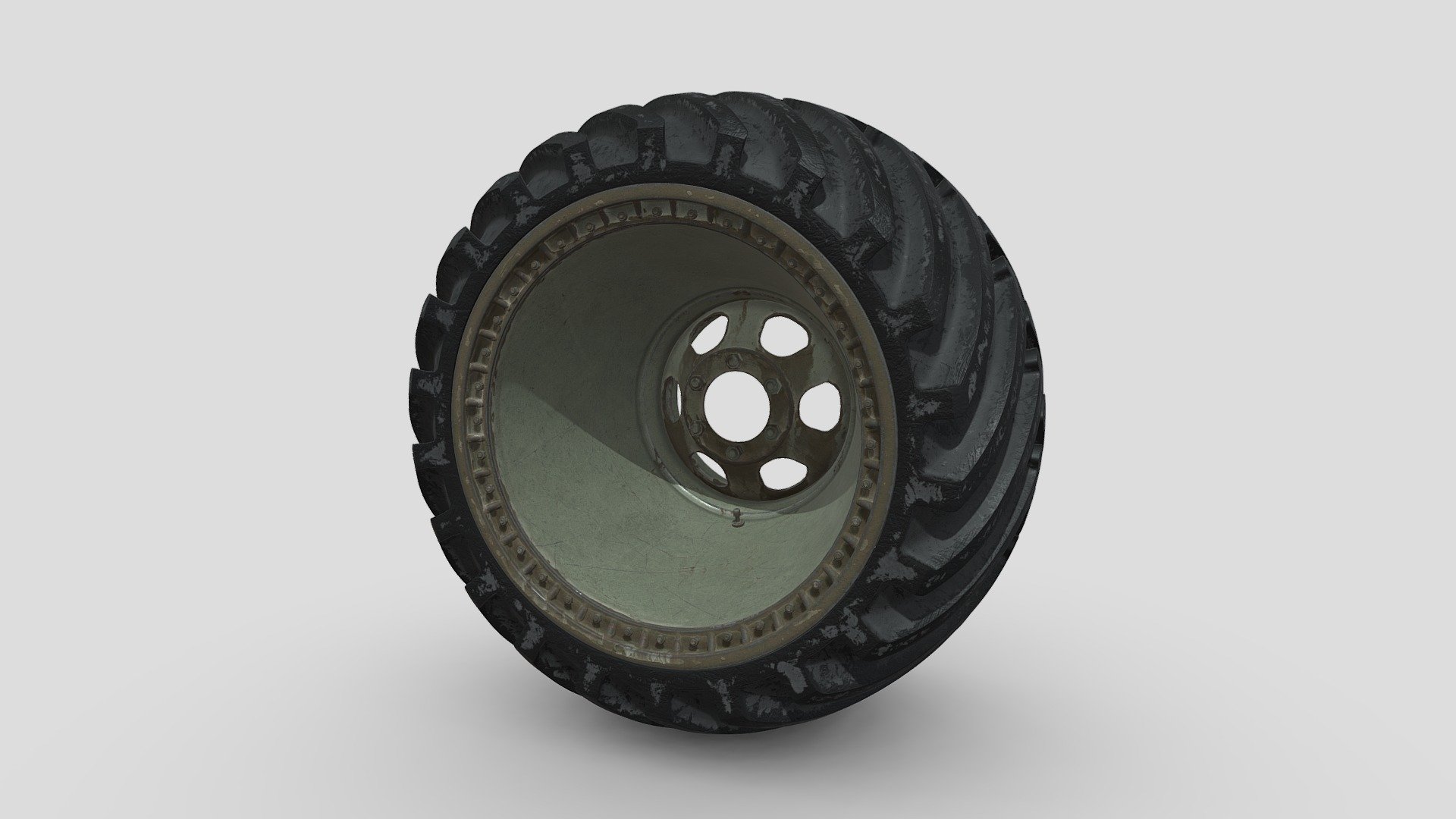 Excellent off-road wheel. The mileage is very low. A bit rusty, but if you need the same clean wheel, or a wheel with lettering look, there definitely is).