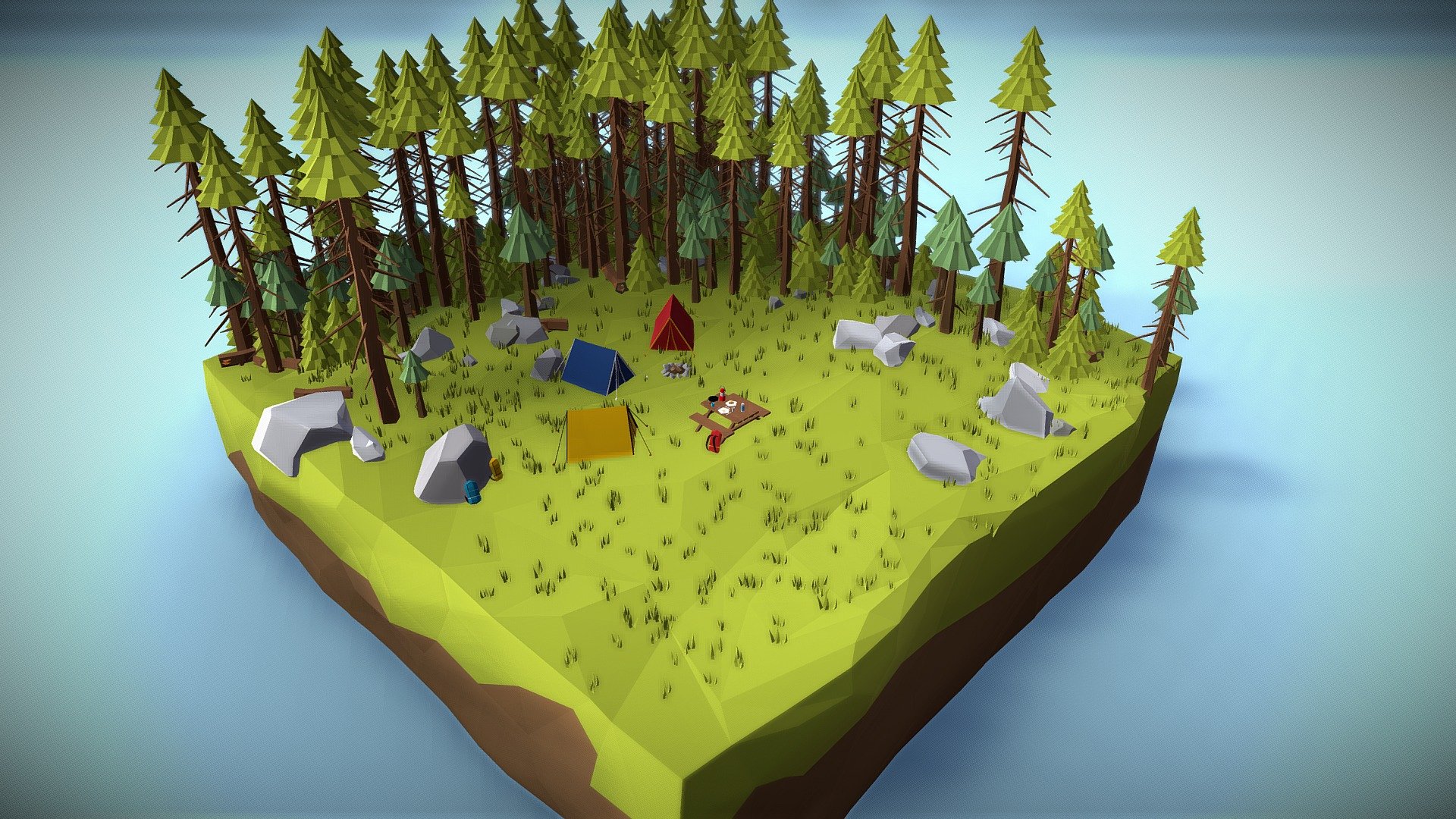This is a 3D Scene made with the content of the unity assetstore package https://bit.ly/2GtbLvF