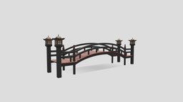 Japanese Bridge landscape, wooden, historic, japan, exterior, river, lake, architectural, asian, wooden-bridge, bridge, environment, japanese