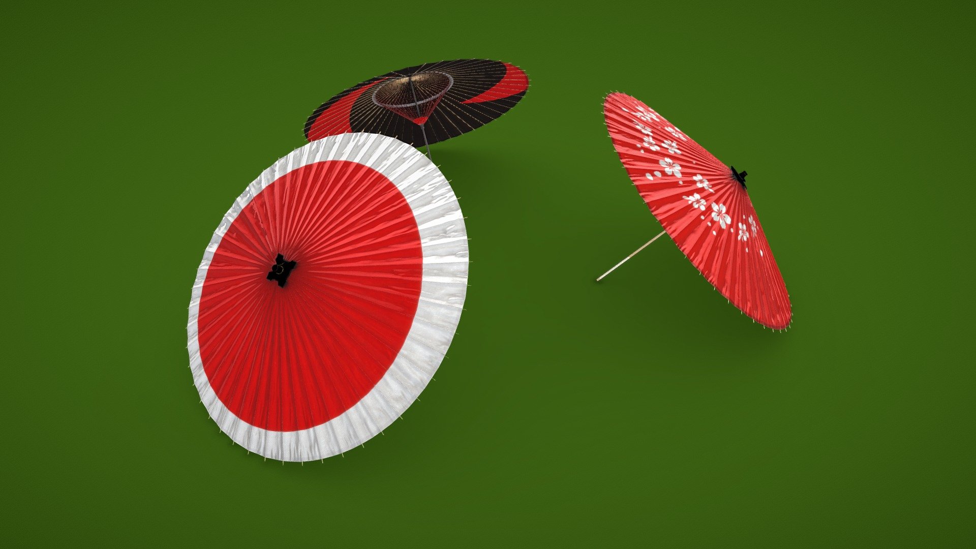 Traditional Japanese umbrella.

WAGASA is a general term for umbrellas made of natural materials such as bamboo, wood, and yarn, with Japanese paper attached to the framework.