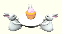 Cute bunny plate ( LP ) ( Stylized ) ( Baked ) rabbit, bunny, cute, cake, assets, plate, prop, cupcake, baked, decorative, furniture, stylised, decor, props, kawaii, rabbits, icing, adorable, plates, assetpack, low-poly-model, cakes, lowpolymodel, cupcakes, kawaiiadorable, prop_modeling, stylized-texture, bunnys, asset-prop, low_poly, low-poly, asset, lowpoly, low, home, animal, stylized, decoration, sculpture, animalfurniture, bunnyrabbit, rabbit-ears
