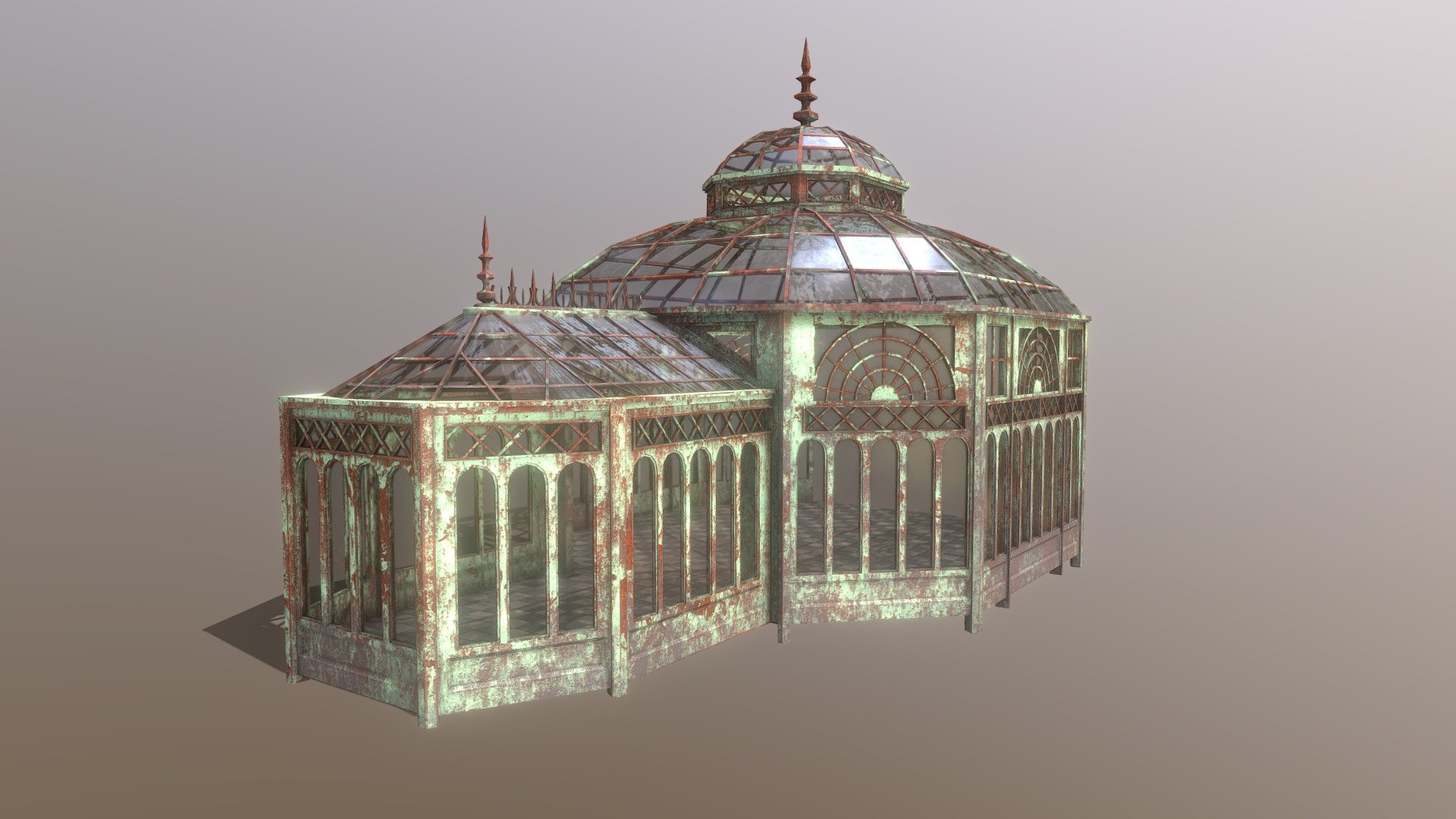 Low poly greenhouse.

1 mesh with 6 materials (2k each) on 6 UDIM.