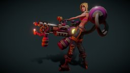 Roller queen armor, baking, warrior, videogame, , flamethrower, roller, david, woman, fit, blonde, blender-3d, rollerblade, thin, dangerous, wargame, blender3dmodel, wargames, rollerblades, presa, kudeng, rollers, -woman, -girl, blendercharacter, girl, blender, blender3d, sci-fi, lady, noai