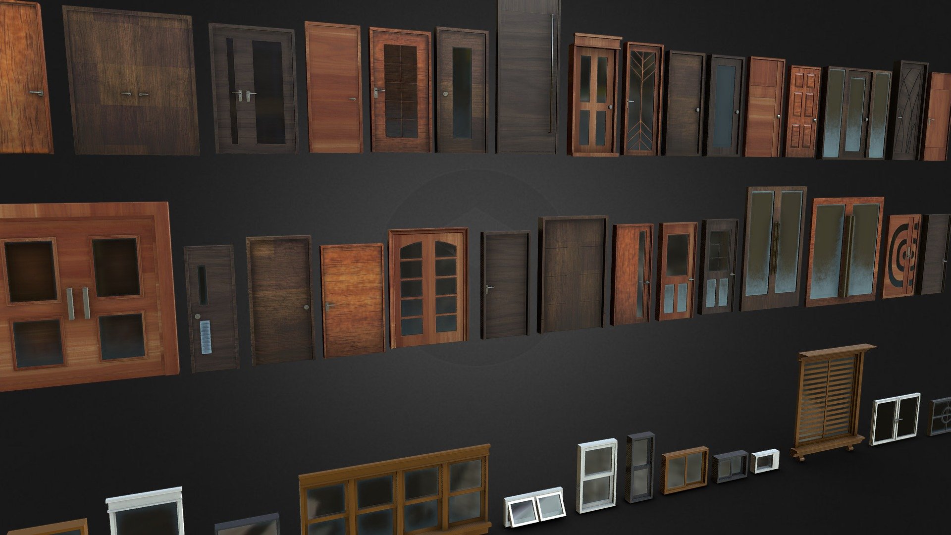 Realistic Door / Window (VR/VX)  (Model Low Poly) Textures Diffuse Textures Normal.

Create by Aaron3D: aarontresdesero@gmail.com