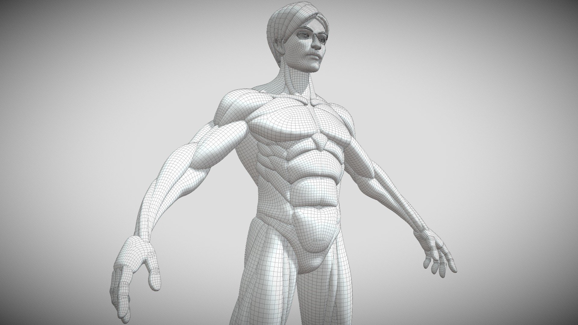 This item includes a low poly version of Cartoon Style Male Base Mesh No.1. For use in anything that you would need a base mesh of a male body for. Both models are poly-grouped and ready for sculpting.
Very fast rendering – Ready for sculpting.
Help increase your productivity! A good base mesh allows you to save time with foundation of any good sculpt, good proportions, clean topology and clean paint weight.




Features:

1 Clean topology lowpoly ZBrush mesh

Exported obj &amp; stl format file

Subdivision ready

Various body styles, standards, obesity, monsters&amp;superheroes

Not Include:

UV Unwrapped

Texture
