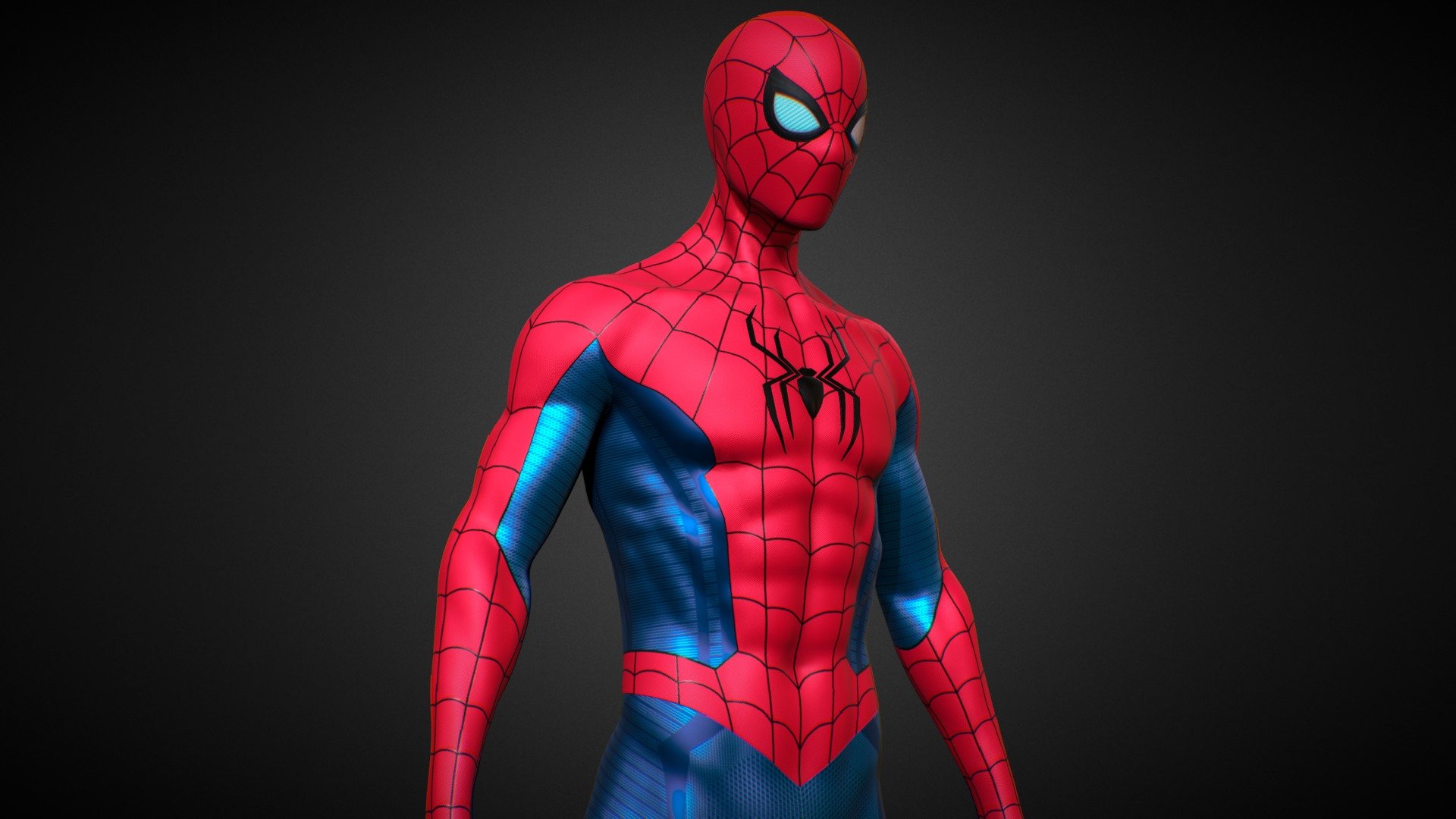 TO PURCHASE THIS MODEL GO TO THIS LINK - https://www.artstation.com/marketplace/p/21WBv/spider-man-no-way-home-final-suit?utm_source=artstation&amp;utm_medium=referral&amp;utm_campaign=homepage&amp;utm_term=marketplace

Spiderman comic books character published by Marvel Comics. 




Model was made on Maya, Zbrush, substance painter  and Blender . 

This model is inspired by Tom holland spiderman no way home ending scene suit

The model has a Spiderman no way home ending scene suit

High quality texture work.

The model comes with complete 4k textures and Blender, FBX And OBJ file formats 

The model has 5 materials 1 material is a glass material without any map and other 4 materials contains 5 maps Basecolor, Roughness, Metalness, Normal and Ao

All textures and materials are included and mapped. (4k resoulutions)

No special plugin needed to open scene

The model can be rigg easily
