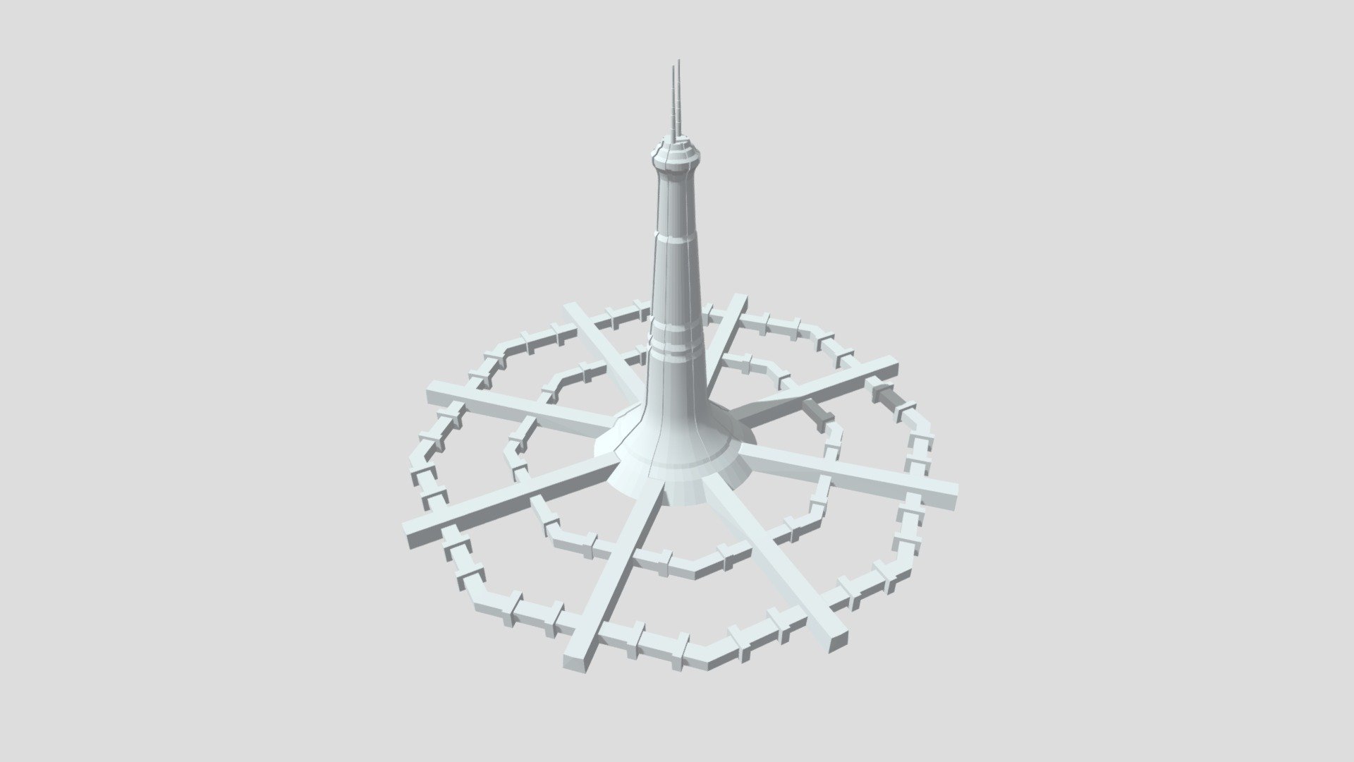The Millennium Gate was one kilometer high, had a base width of 3.2 kilometers and could be seen from space.