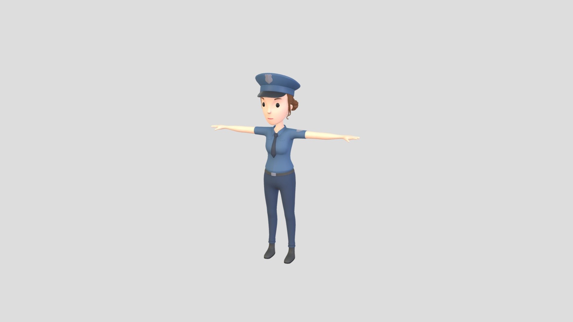 Female Police character 3d model.      
 
3ds max 2023, FBX and OBJ files    
 


Clean topology                      

No Uvs                              

No Txtr                             
 
No Rig                             

No Animated                        
 


8,187 poly                          

8,166 vert                          

In subdivision Level 0