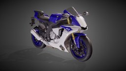 Yamaha R1 Supersport Motorcycle bike, wheels, motor, yamaha, motorcycle, obj, detailed, metal, realistic, engine, game-ready, realism, sportsbike, motorcycles, supersport, highquality, bpr, supersports, aerodynamic, 4ktextures, deisgn, footrest, rigged-and-animation, substancepainter, substance, low-poly, asset, blender, lowpoly, blender3d, model, racing, animation, animated, rigged, gameready, fbx-object-model, detailed-model, realisticrendering, yamaha3d, yamahar1