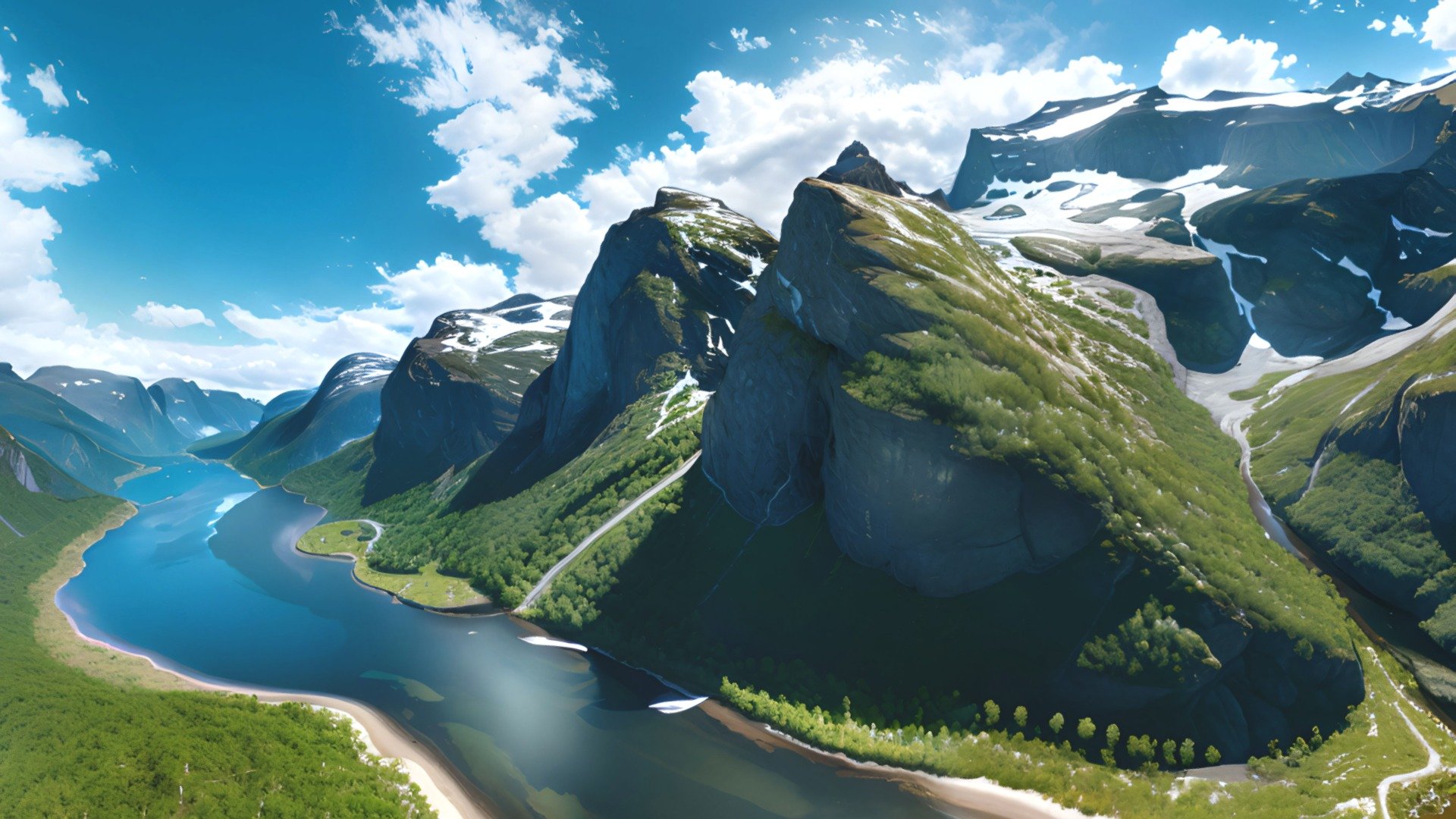This pack contains 16 different HDRI equirectangular panoramas which will help you create 360 degrees spherical Natural Landscapes backgrounds in different 3d software (Blender, Unreal Engine, Unity, 3dMax and many others). It is perfect for games, virtual reality, 3d renders, movies etc. All images were created with AI and edited in different 2d and 3d software to improve quality, remove seams and make them perfect for any 3d or 2d Forest or Natural landscape project.

Texture formats: HDR and JPG;
Number of unique textures: 16;
Number of 3d models: 1; 
Texture resolutions: 8k (8192 x 4096);