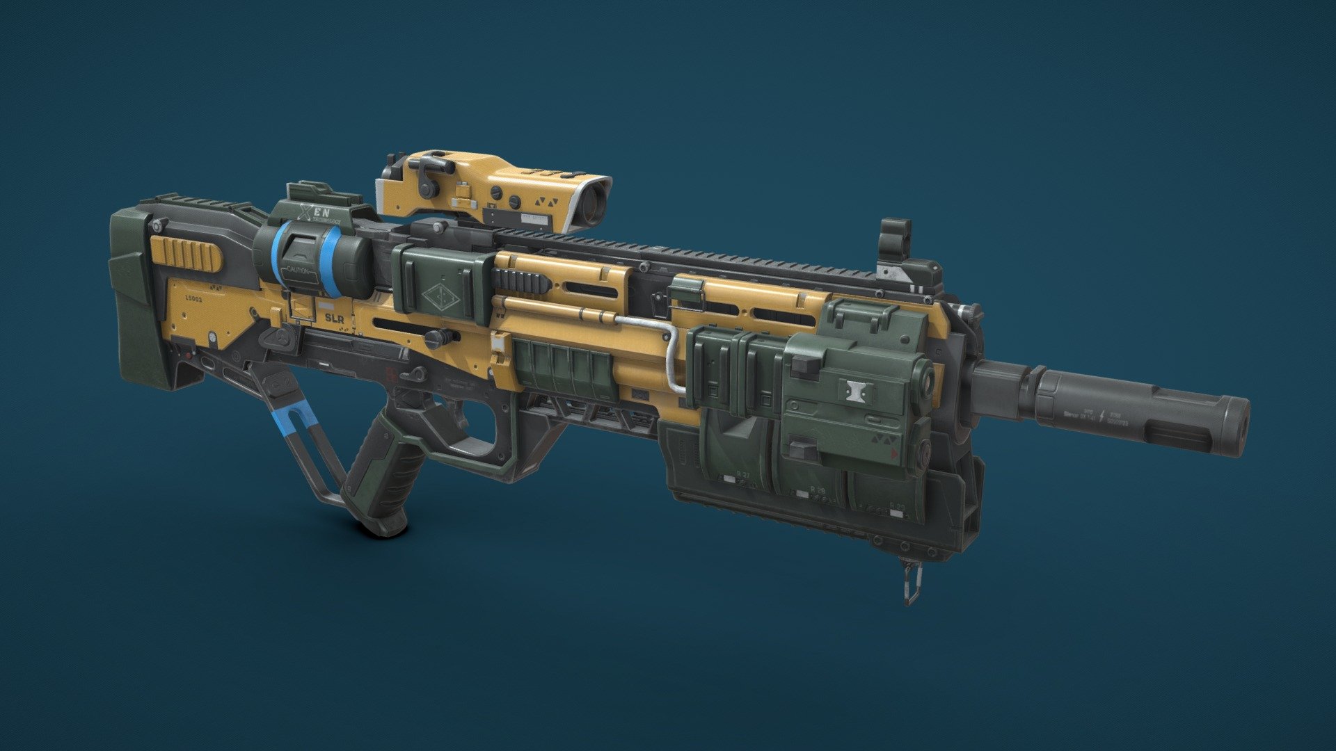 Rifle to exercise my concept art interpretation skill. Original concept art here by CARLO BALASSU https://www.artstation.com/artwork/WzVL2

My renders on artstation https://www.artstation.com/artwork/58yxaP