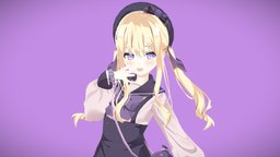 Virtual Youtuber - Tsukushi Aria twintails, animegirl, aria, vtuber, vroidstudio, react, mesugaki, tsukushi