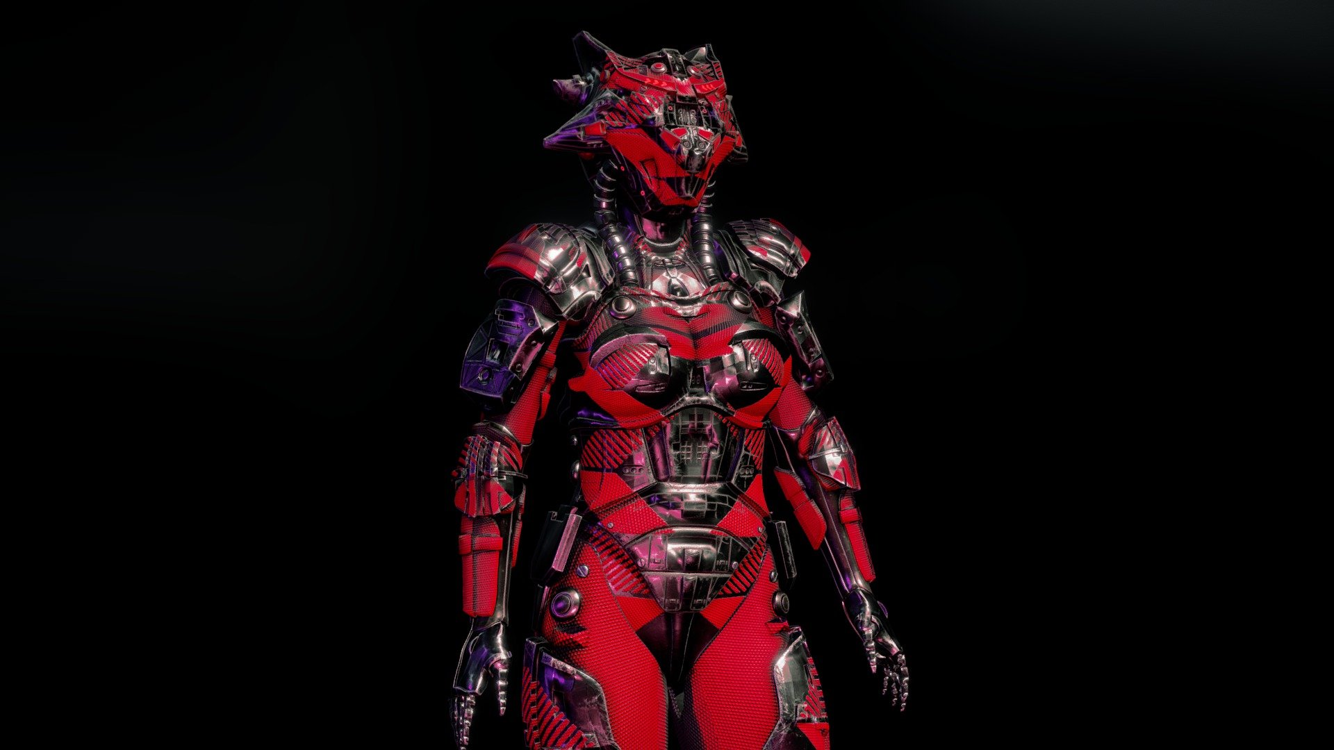 3D MODEL CYber woman x100 by oscar creative, download file in zbrush and 4k textures\n\n3d model by oscar creativo ALL RIGHTS RESERVED www.oscarcreativo.co\n\nFULL PROYECT: https://www.behance.net/gallery/137947441/Cyber-Woman-x100-Substance-Painter-By-Oscar-creativo\n\n\n
