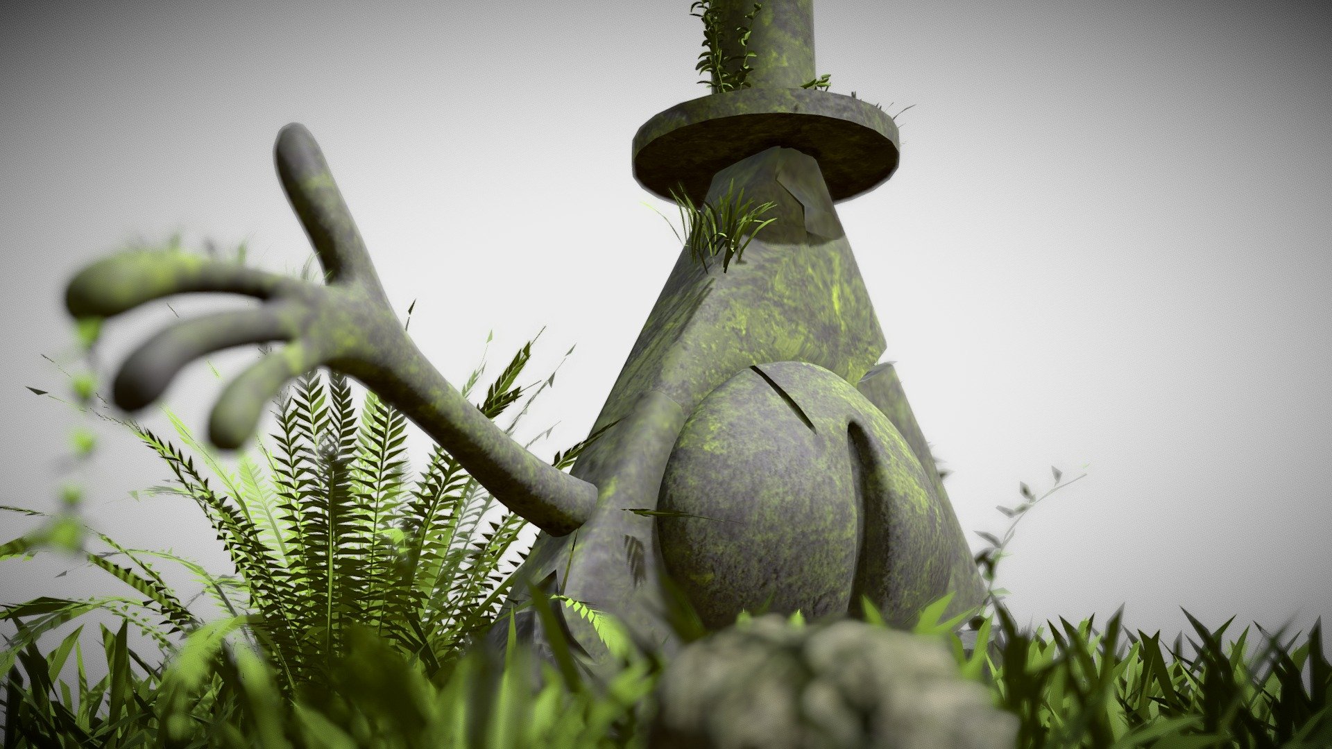 Bill Cipher Stone Statue from series  Gravity Falls by Alex Hirsch

Works in Cycles / Eevee.


